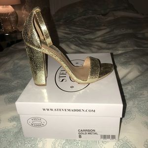 Steve Madden gold sandals!!